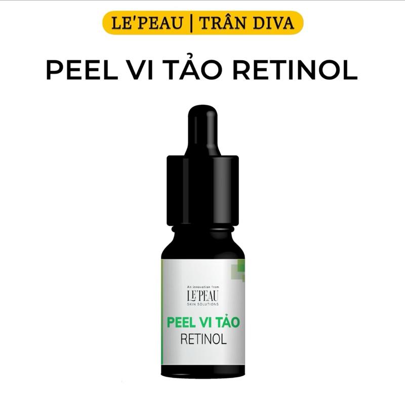 [Mã 1] - [Tặng Nước Muối Sinh Lý Kích Bong] Peel Vi Tảo Retinol Hỗ Trợ Dưỡng Da Mặt, Hỗ Trợ Tẩy Tế Bào Chết, Giảm Thâm LE'PEAU - Dung Tích 10ml