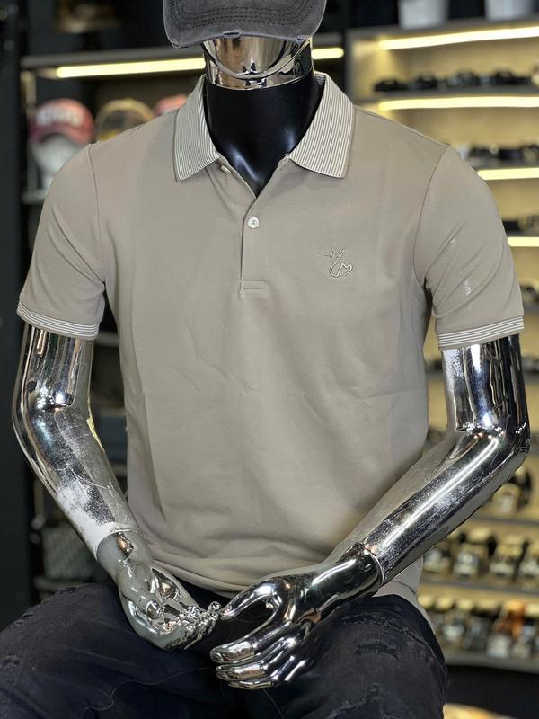 [ Áo Polo Nam ] Áo Thun Bâu Nam COMA DENIM Màu Nâu Thêu Logo  T3600