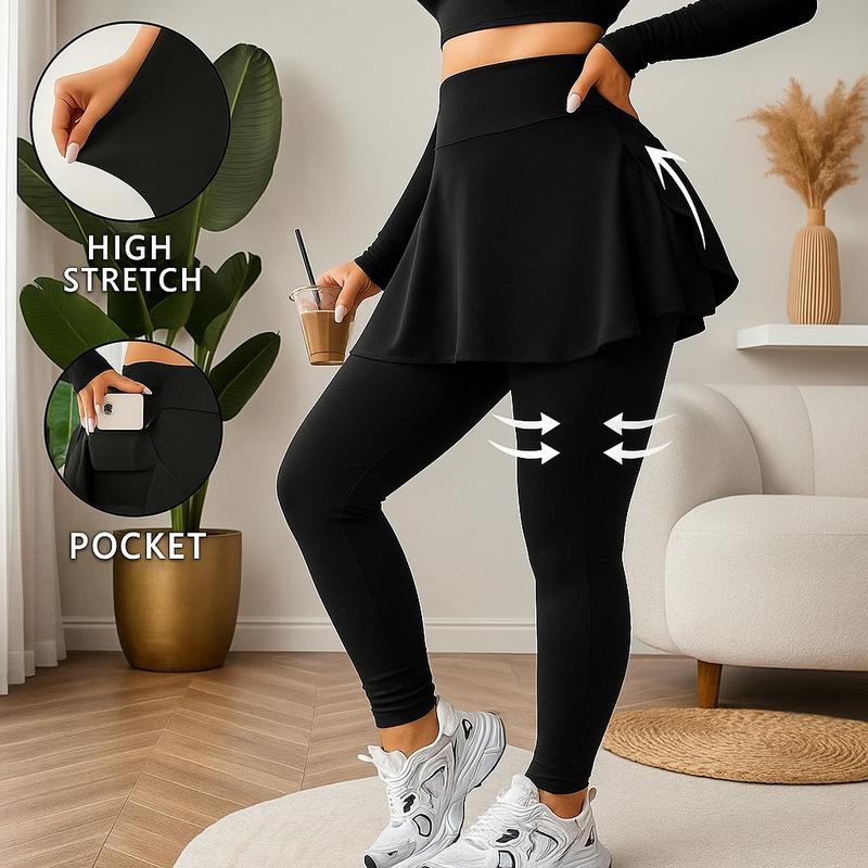 Legging Rok Wanita High Stretch Dengan Pocket – Sporty, Stylish ...