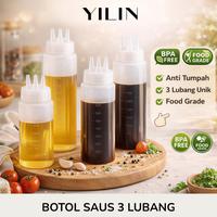 Gambar Botol Saus 3 Lubang Anti Bocor Squeeze Bottle Food Grade Putih 350ml 450ml 650ml Multifungsi untuk Saus Mayones Kecap Minyak - 350ML dari YILIN OFFICE STORE Kab. Tangerang 1 Tokopedia