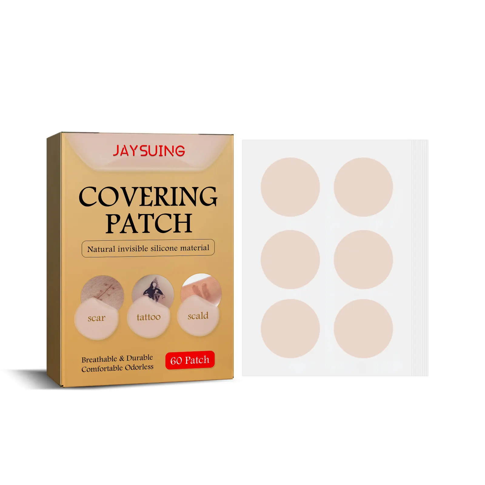 Skin invisible concealer Skin scar tattoo acne mark Covering patch Skin tone invisible patch waterproof