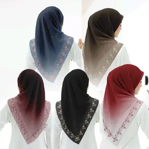 Hijab Segi Empat Voal Motif Lasercut Merah Putih Emira Series cuci kering yl mauve