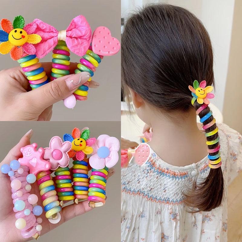 Tali Rambut Gelang Getah Gegelung, Untuk Kanak-kanak, Ikat Rambut ...