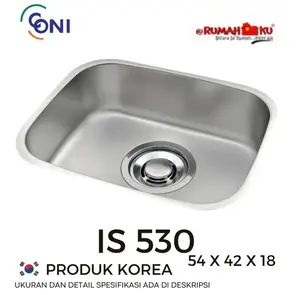 SINK CONI CICO IS 530 UNDERMOUNT SINK STAINLESS 304