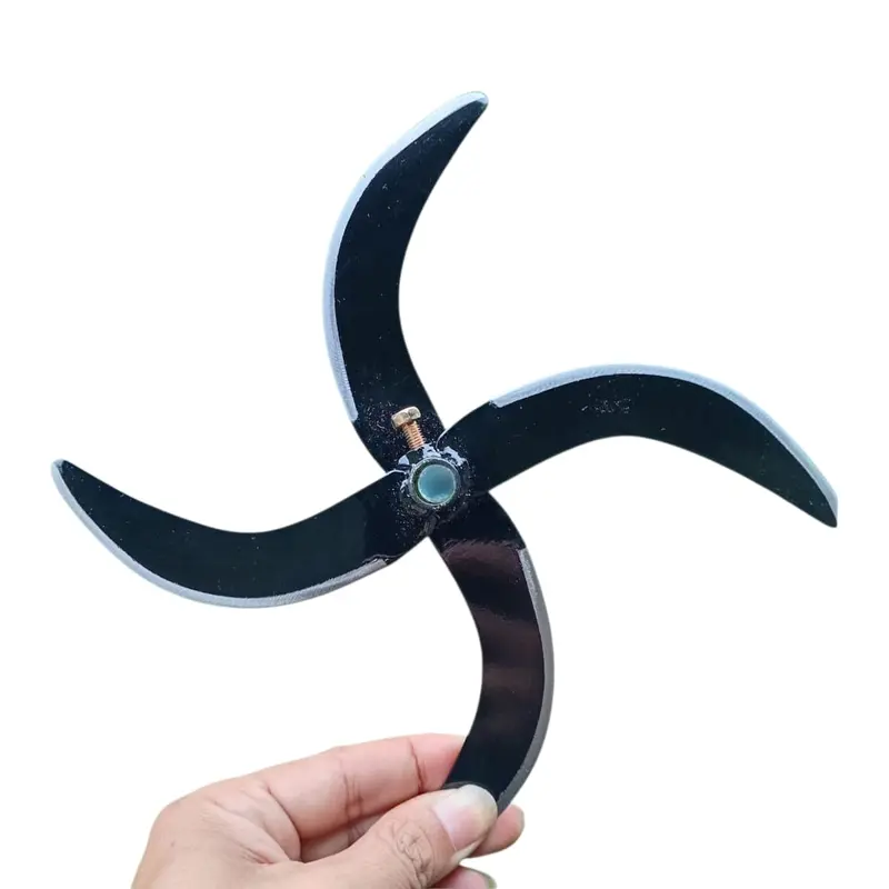 Pisau Pencacah Serba Guna Model Boomerang Material Baja Berkualitas Premium - Solusi Cacah Sayuran & Pakan Ternak Jadi Lebih Cepat, Rapi, & Mudah! | Alat Pemotong Multifungsi Cocok untuk Petani & Peternakan | Super Tajam & Efisien Kitchenware Ayam Kuning 6