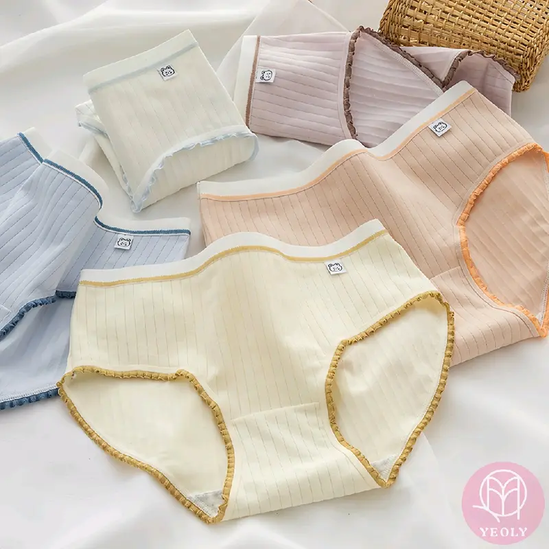 Yeoly Celana Dalam Wanita Katun | CD Wanita | Pakaian Dalam Wanita Polos | CD Impor Style Kekinian 0