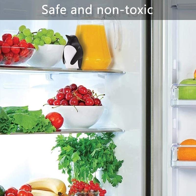 Household refrigerator penguin-shaped plastic deodorizer multi-function microwave oven deodorant box 5