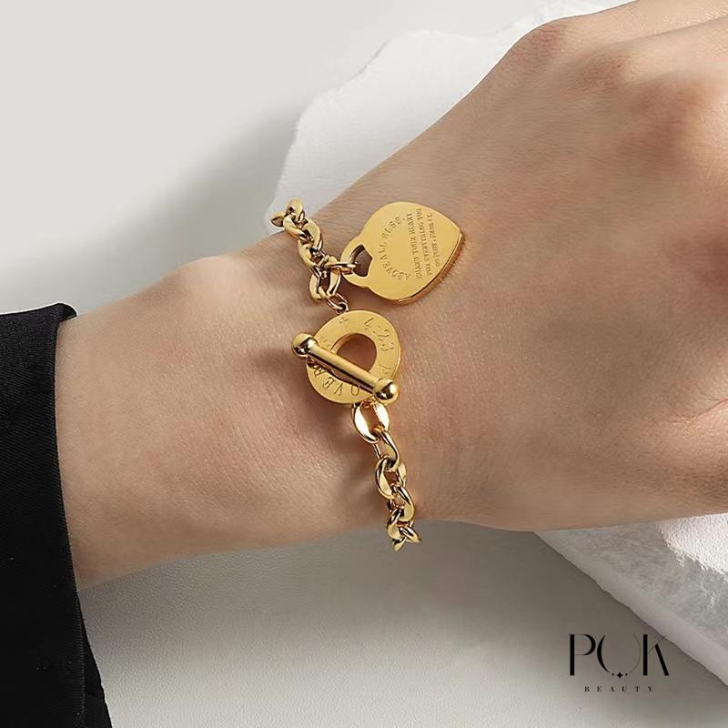 Product Introduction of Love OT  High Quality Bracelet for women and girl and couples, bosom friend Bracelet,Free Box and Brooch ,non fade,no allergies,light touch 6
