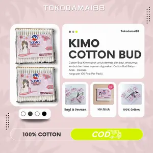 Cotton Bud Dewasa & Baby 100pcs/Korek Kuping/Pembersih Telinga Putih Anak-Anak Bayi