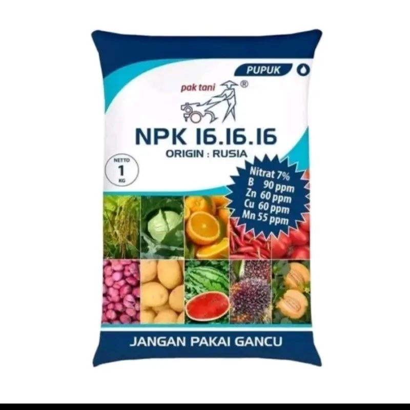 Pupuk NPK 16 16 16 Pak Tani Repack 100gr Biru Tanaman 2