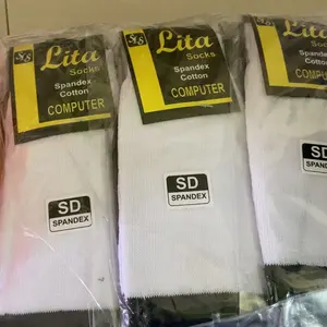 12 Pasang Kaos Kaki Anak Sekolah Hitam Putih Sd, Smp, dan Sma Tanpa Tumit Lusinan Harga Grosir Spandex Poliester Fashion