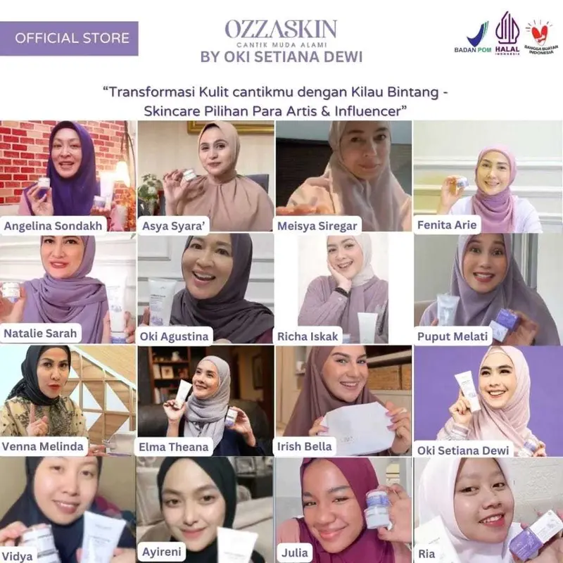 Ultimate Night Cream Ozzaskin 12,5 Gr by Oki Setiana Dewi - Pelembab Perawatan Flek Hitam - Promo Live moisturiser & mist anti flek 5