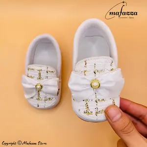 Mafazza Sepatu Bayi Rajut Pita Sepatu Bayi Prewalker 0 12 Bulan Perempuan Kaki