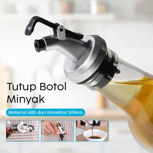 MASOGI MALL- LeePourer Tutup Botol Minyak Olive Oil Vinegar Lock Plug Seal - HE131