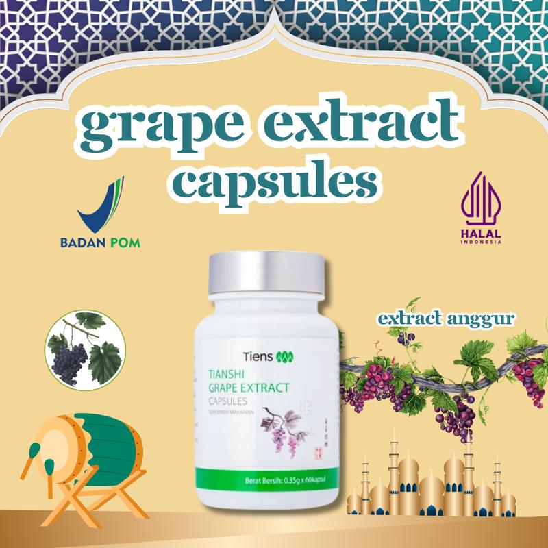 Tiens Grape Extract Solusi Kesehatan Saluran Pencernaan - Kapsul - Shop ...