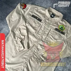 Kemeja KEMENAG custom bordir timbul komputer