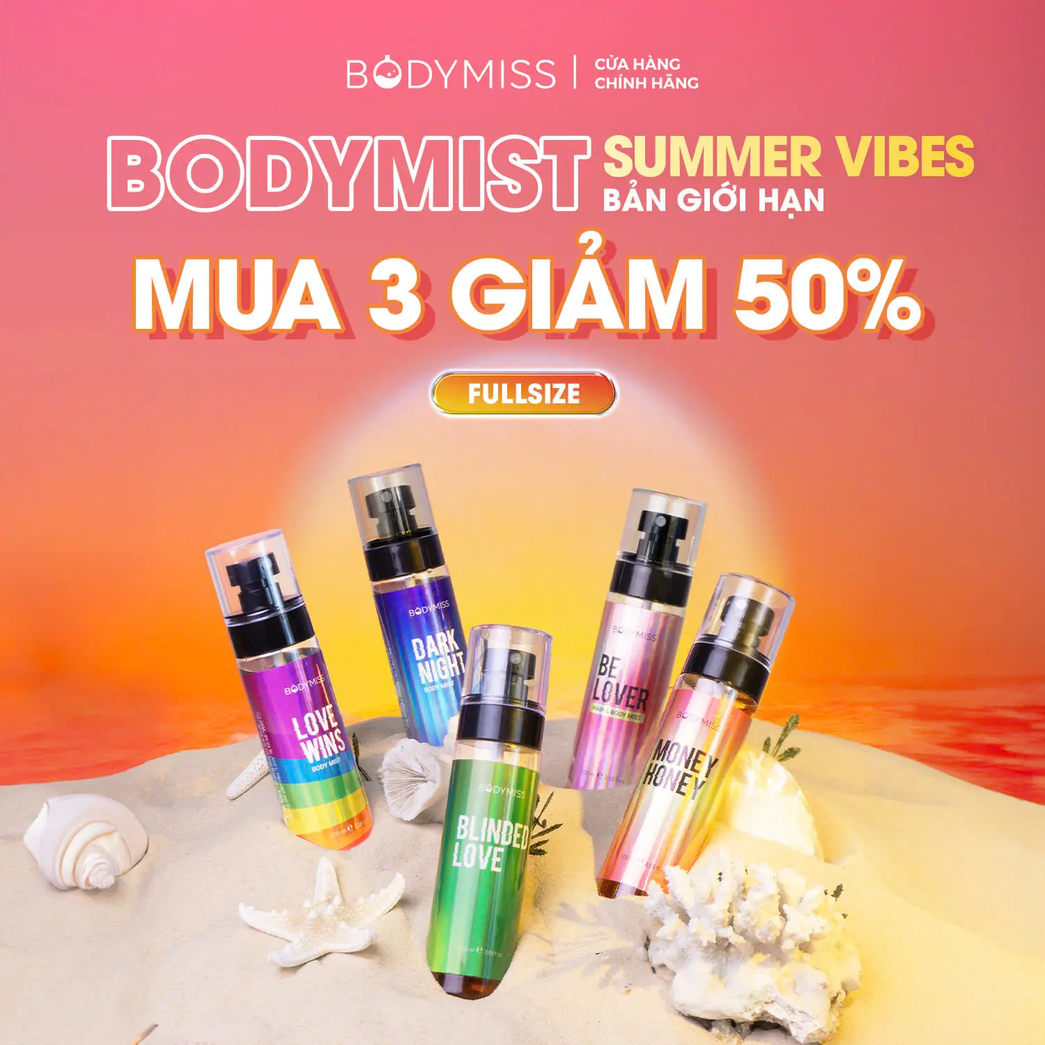 [MUA 3 FULLSIZE GIẢM 50%] Body Mist Nam Nữ Chính Hãng Lưu Hương Thơm Lâu BODYMISS, Body Mist Unisex Cho Nam Học Sinh Sinh Viên Hương Nước Hoa Dark Night Perfume Cosmetic Fragrance Hair Mist
