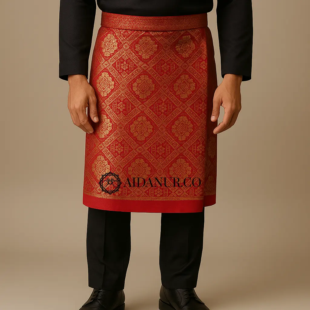 AIDANUR- Kain sampin melayu/kain sampin songket/kain rumpak palembang/sampin melayu