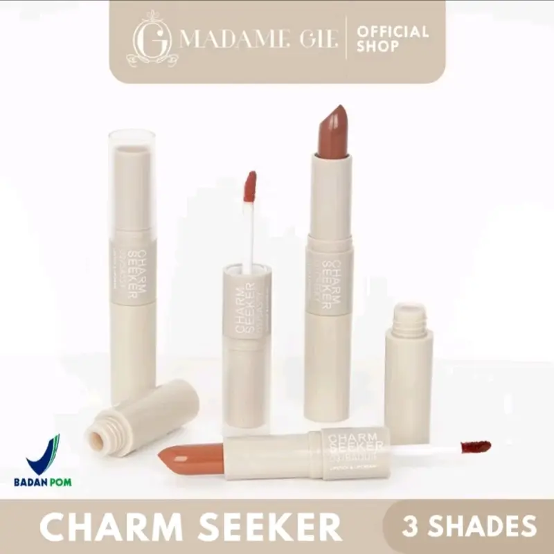 Bibir Lipbalm Kosmetik Charmseeeker Lipstik Ombre 2in1 Produk Wanita 1