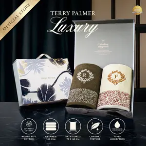 Terry Palmer Luxury - Vaner (Handuk Couple Set) - Handuk Mandi 70x140cm - Gift Box Couple / Handuk Seserahan / Kado Pernikahan / Souvenir / Hadiah / Gift / Hampers