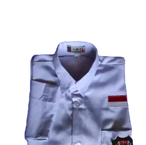BAJU KEMEJA PUTIH SD PEREMPUAN LENGAN OBLONG PANJANG NON KANCING Amel SERAGAM SEKOLAH  KAIN HIGH TWISS LICIN ELEMEN  Fashion