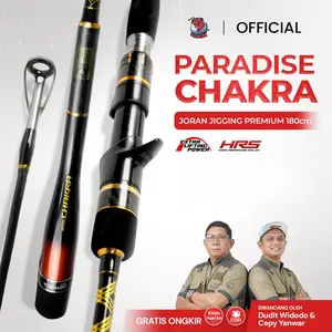 PARADISE - JORAN PANCING SPECIALIST JIGGING PARADISE CHAKRA | CARBON SOLID [HIGH RESPOND SOLID] | DASARAN LAUT | Handle japan style | Monocoque | Ikan Mancing Pancing Reel | JC-SPC
