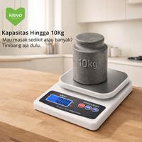 Gambar KLEVO SAVIA Timbangan Dapur Mini 10 Kg Digital LED Display Rechargeable Presisi Akurat - Bubble Wrap dari Klevo Easy Living Kab. Sidoarjo 3 Tokopedia