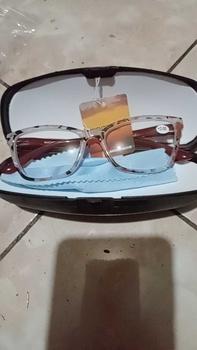 Product Review of Kacamata Baca Kacamata Plus Frame Kotak Leopard Putih ZZ455D-T Lensa Free Box dan Kain Lap from Y**a 2