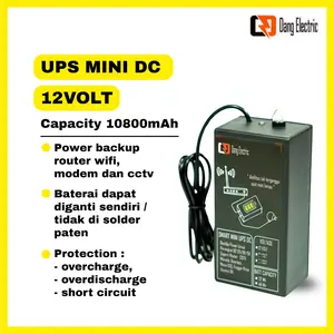 PROMO ! UPS mini DC 12 Volt ( POWER BACKUP ROUTER WIFI JIKA PLN MATI )