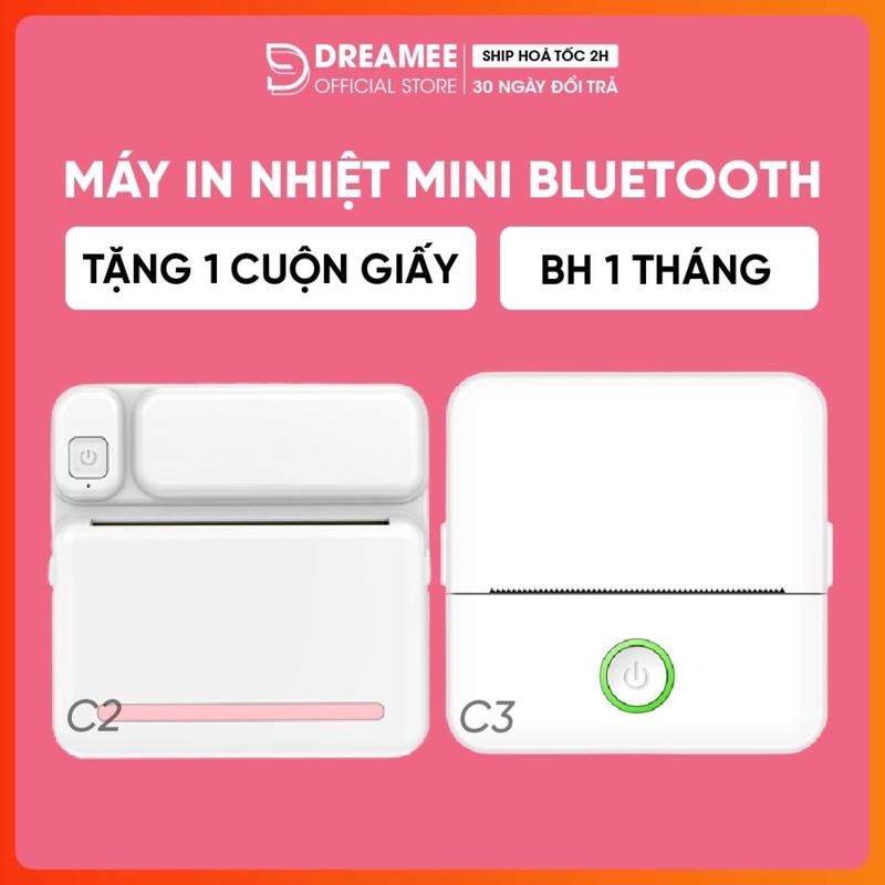 Máy In Nhiệt Mini Bluetooth, in ảnh, Hóa đơn không cần mực, mã vận đơn ,TMĐT…