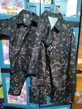 Product Review of FRONT CHOICE - TERBARU COUPLE SWEET BATIK COUPLE AYAH DAN ANAK LAKI LAKI - BATIK PRIA LENGAN PANJANG WARNA HITAM MOTIF SENTANI TERLARIS from _**🍂 0