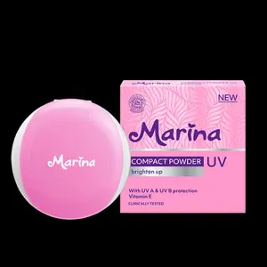 compact marina uv brigten up with UV A & UV B bedak shade liptint stain