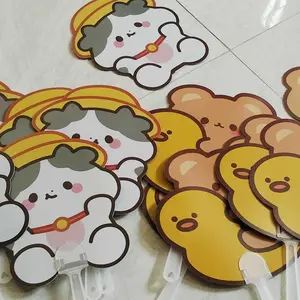 BISA COD 6300 Kipas Tangan Motif Karakter / Hand Fan Aesthetic LucuCartoon Korean Style