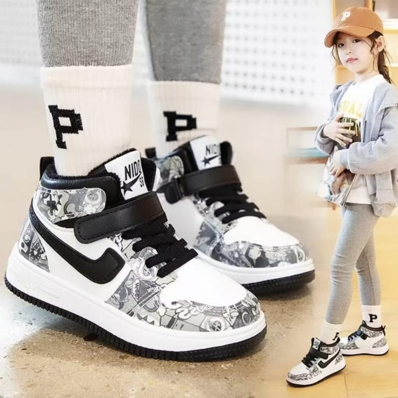 COD Sepatu Sneakers Anak Perempuan Sepatu Motif Dodle Terbaru Sepatu Sekolah Kekinian 2
