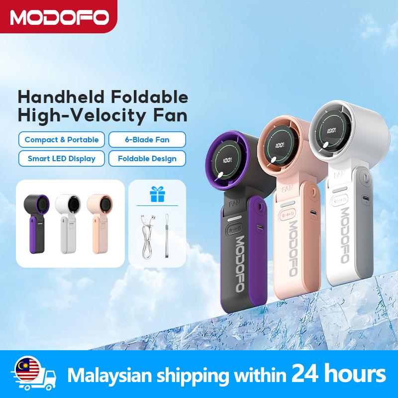 MODOFO Portable Handheld Turbo Fan, Battery Operated 1-100 Speeds ...