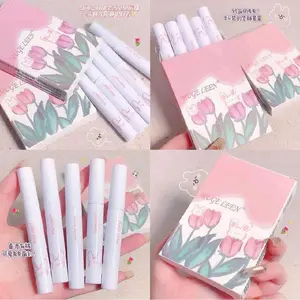 SET ISI 5 Lip Matte Muge Leen Lip Glaze Sweet Lipcream Lip Gloss Lipstik Bibir  Lipstick Lipgloss Lipmatte Lasting Waterproof