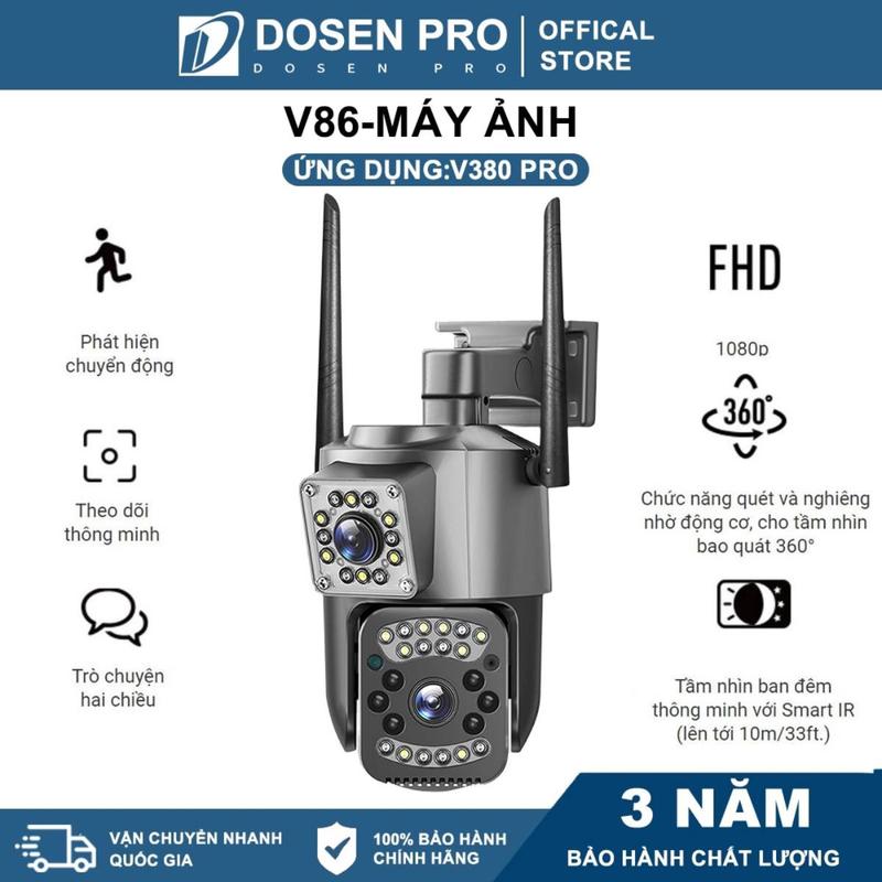 DOSEN PRO camera 360 wifi Trong nhà và ngoài trời an ninh IP ống kính kép HD…