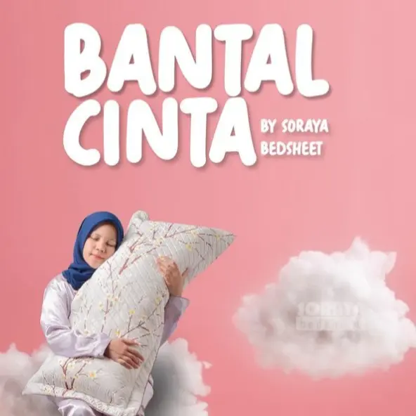 Soraya Bedsheet Sarung Bantal Cinta - sarung bantal kepala 2