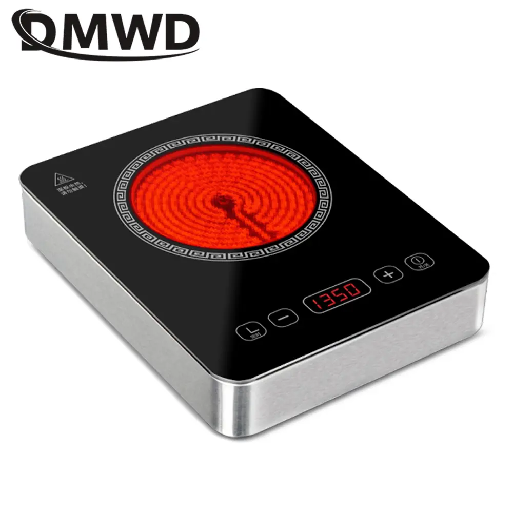 DMWD Nonradiative Cooking Machine Electric Ceramic Stove Induction cooker Heating Plate Portable Tea Maker Boiler Water Heater