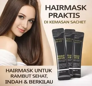BPOM HAIRMASK SACHET MASKER RAMBUT TREATMENT MEMBANTU MELURUSKAN RAMBUT