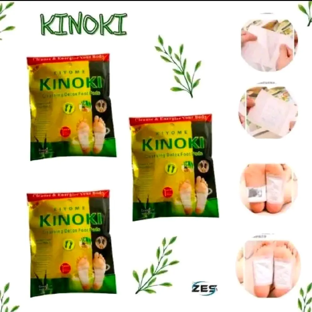 {1 Pack Isi 10 Pcs} Kinoki Koyo Kaki Detox Penyakit koyo kesehatan ampuh untuk peredaran darah dan insomnia