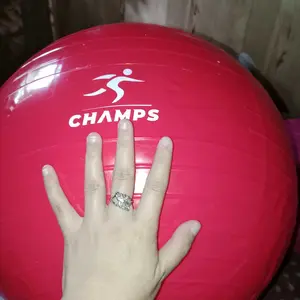 CHAMPS Yoga Ball CH-YB 55/65/75cm – Gym Ball Anti Slip Premium + Free Pompa | Bola Senam Pilates Fitness Bumil Otot