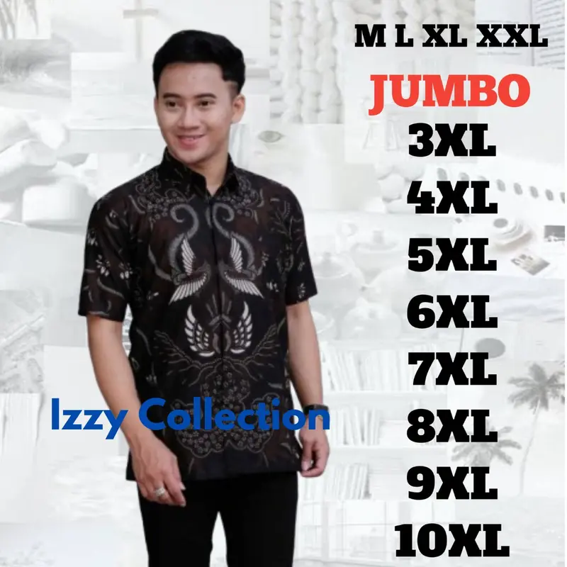 New batik pria jumbo|kemeja batik pria lengan pendek big size 0