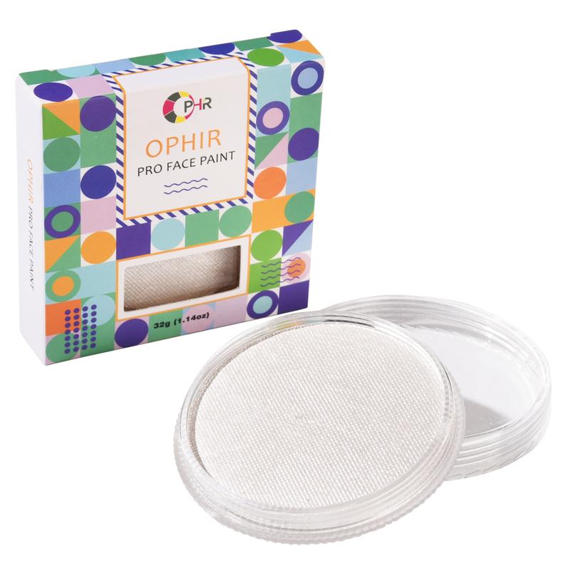 Product Introduction of OPHIR Face Painting-30g Face Paints Body Paint Pearly Color Pigments for Halloween Makeup Makeover Costume Tactical Facepainting Supplies for Adults & Kids, Water Base, Easy to Clean (Silver) 7