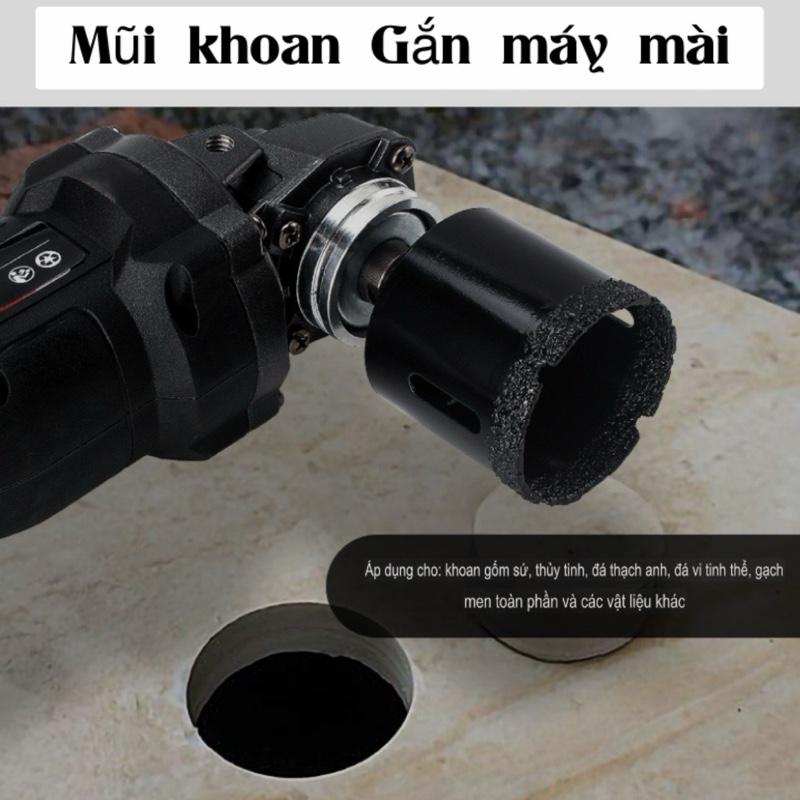 Mũi khoan lỗ Lắp máy mài Dụng cụ mở lỗ thủy tinh Đá Gốm gạch men 10mm -60mm