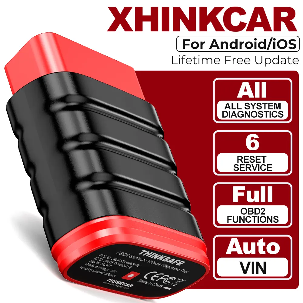 Thinkcar ThinkSafe Sistem Penuh Pemindai OBD2 Diagnostik Bluetooth