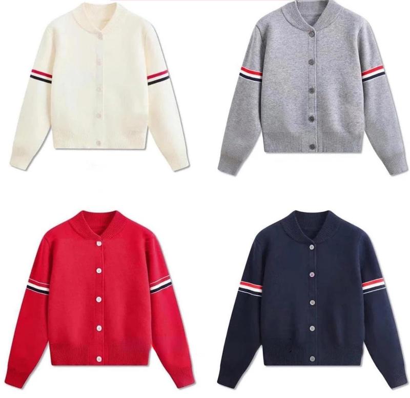 Áo Khoác Bomber Nữ Sọc Tay,  Nỉ 2 Da Dày Dặn Đen Xanh Đỏ Kem Cúc Cài , Áo Khoác Nữ Thu Đông Top