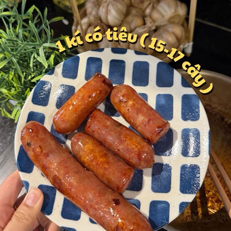 1KG CÓ TIÊU 15-17 cây - Lạp Xưởng Vị Xưa Chị 2 Xèo sấy khô dẻo vị truyền thống mặn ngọt đậm đà chất lượng