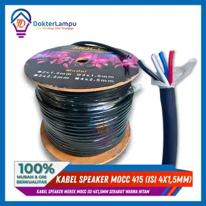 KABEL SPEAKER MOCC 4 X 1.5MM ISI 4 SERABUT harga per meter