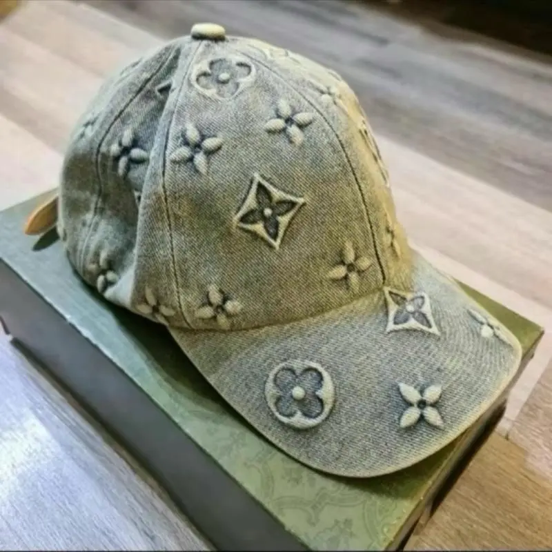 Mũ Lưỡi Chai Jean Bò Hoạ Tiết 2